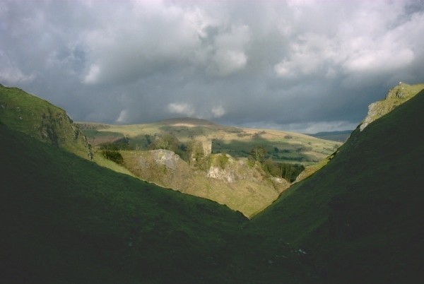 View from top of Cave Dale - Castleton